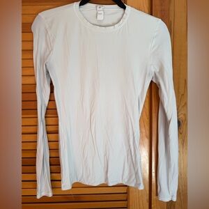 Lululemon Women's White Long Sleeve Top